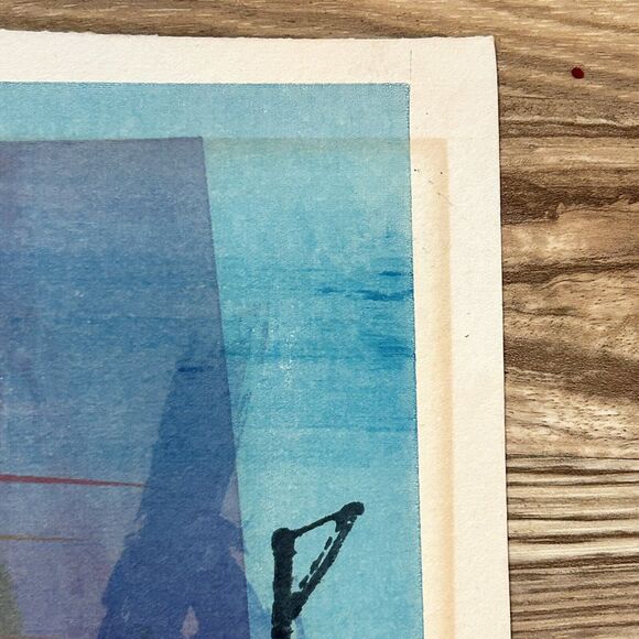 Sandra Holubow Abstract Print Signed Number Chicago Artist "Carnival" 15" x 19" - Picture 8 of 11